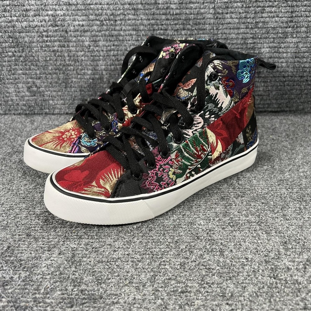 Desigual Beta Nini Shoes Womens Size 7.5 Multicolor High Top Sneakers 21WSKA17
